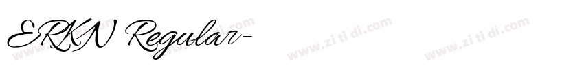 ERKN Regular字体转换 ERKN Regular字体转换